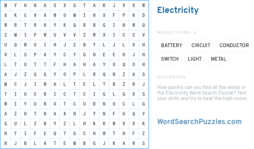 electricity-word-search-puzzle-wordsearchpuzzles